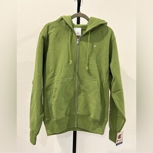 Urban Outfitters Exclusive Champion Women’s Oversized Green Full-Zip Hoodie